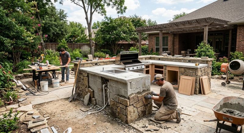 Outdoor Kitchen Construction in Houston, TX