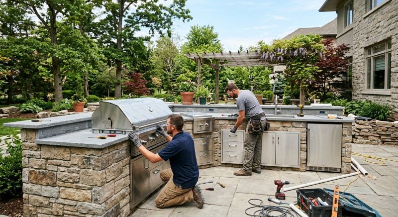 Outdoor Kitchen Construction in Alpharetta, GA